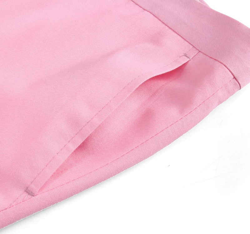 UNINUKOO Mens Suit Slim Fit 1 Button 2 Piece Wedding Party Holiday Solid Color Tux Suits for Men US Size 34 Light Pink - Image 5